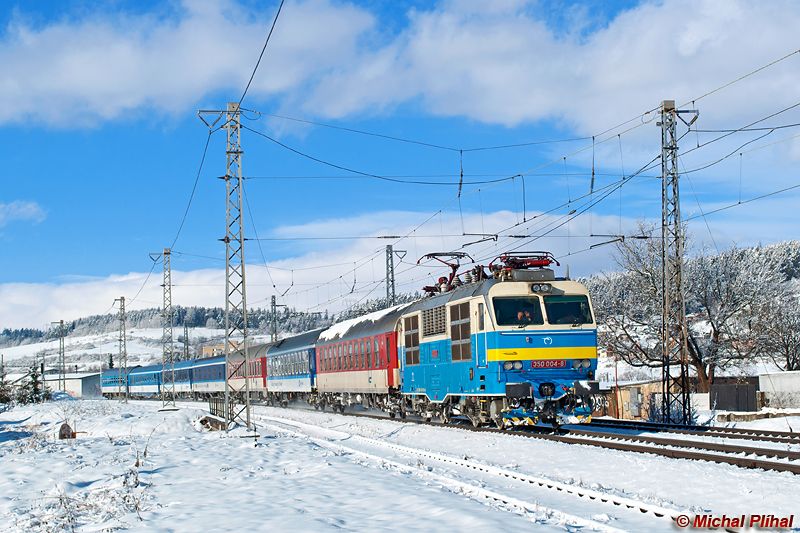 ZSSK 350.004, EN 445 Slovakia, Spisk Nov Ves, 31.1.2015