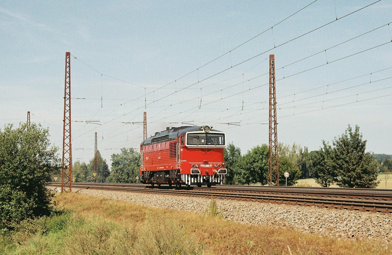 750.059 esk Tebov - odb. Zdulka 23.8.2024, Lv smer Brno po nesprvn koleji