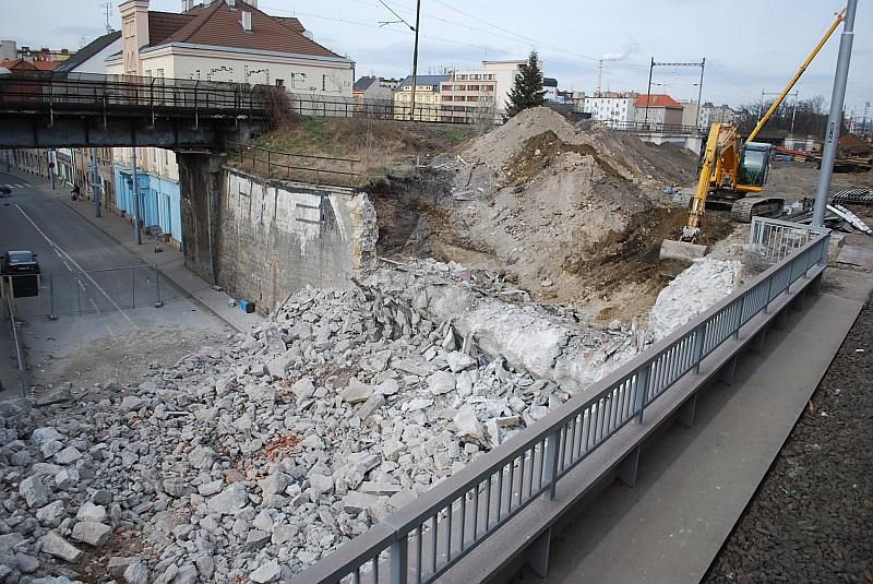 Nadjezd nad Prokopovo ulic v Plzni