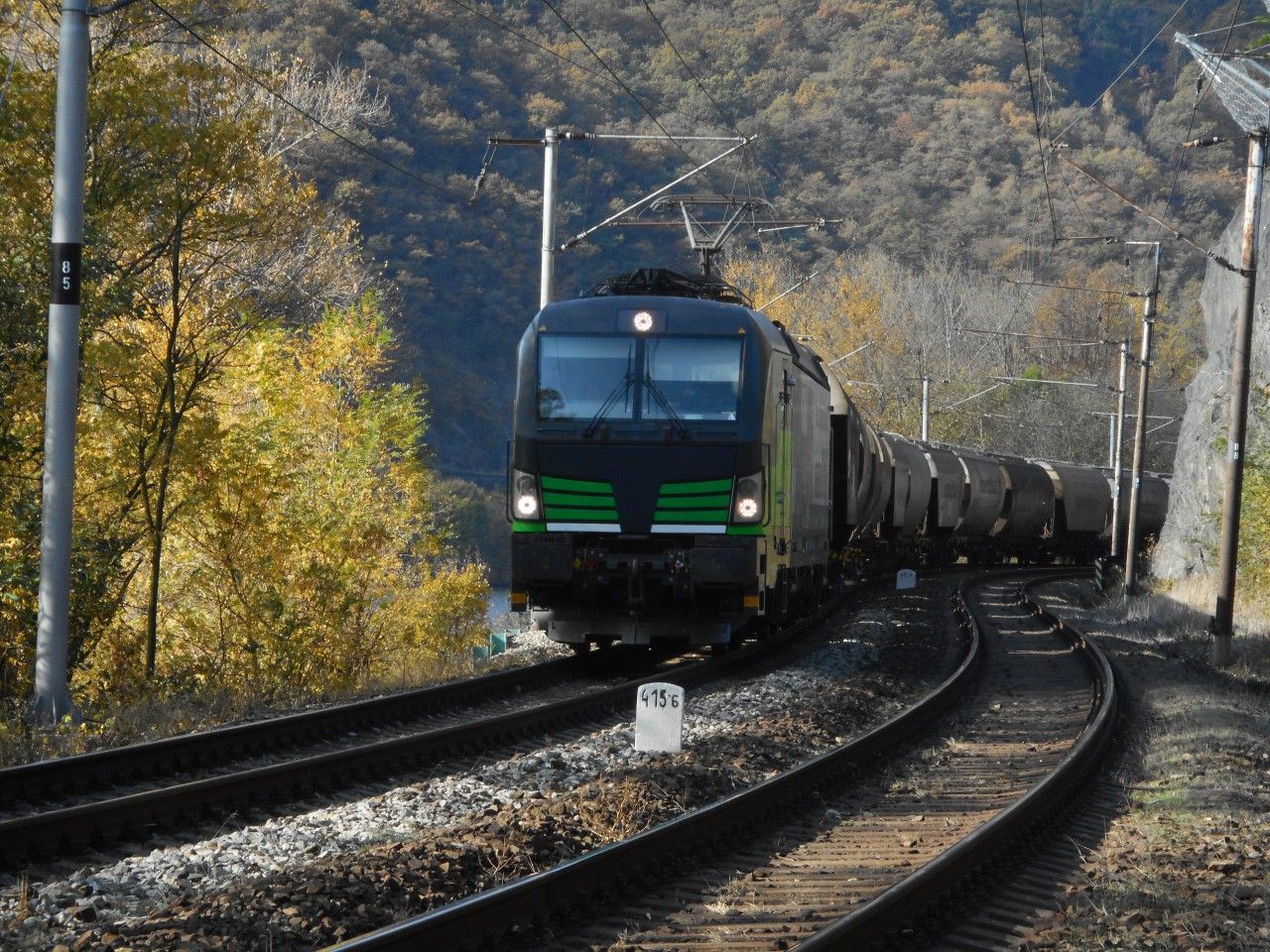 Vectron pod Kalvri u Velkch ernosek. 20.10.2018