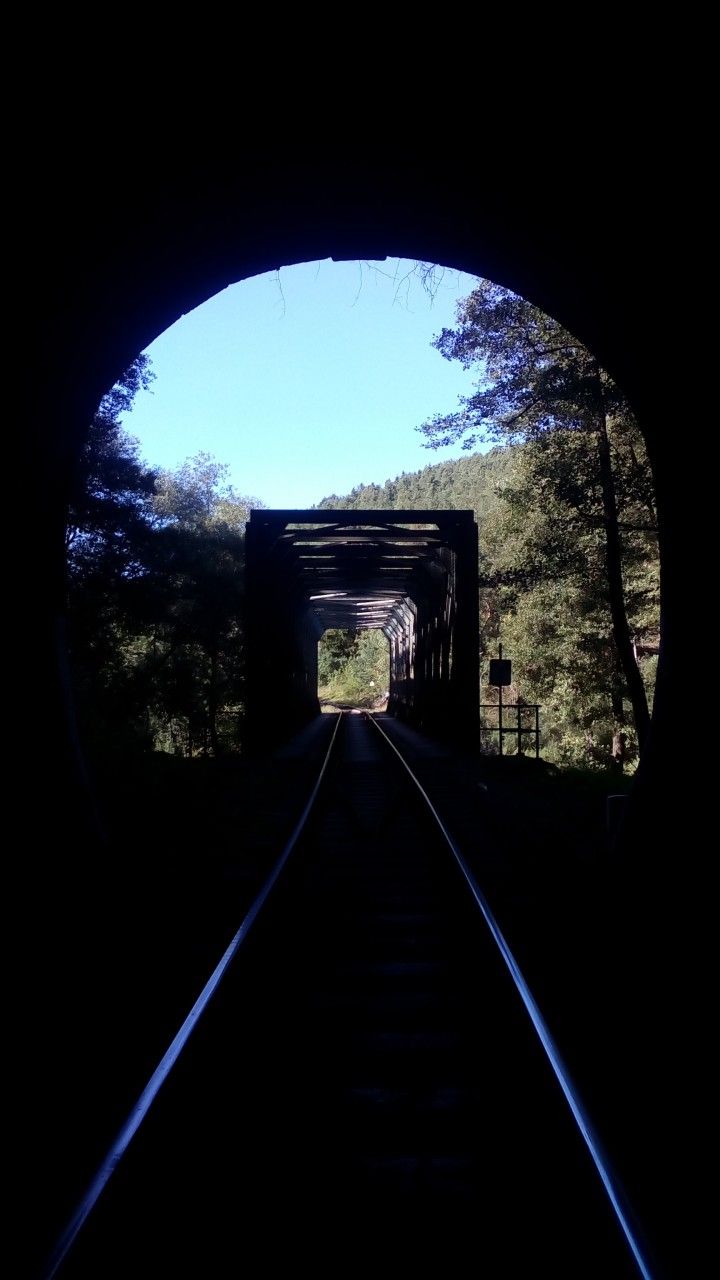 pohled z tunelu na star most smrem na Mladotice
