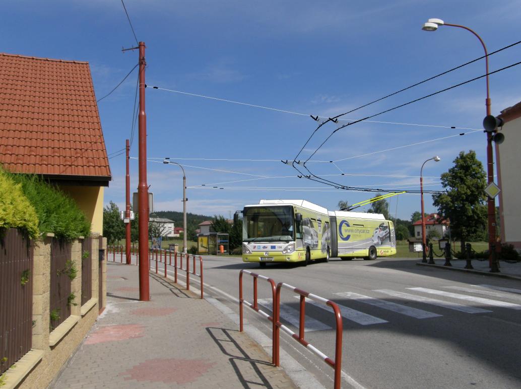 Trolejbus linky 1 m z Rudolfova na sdlit Mj