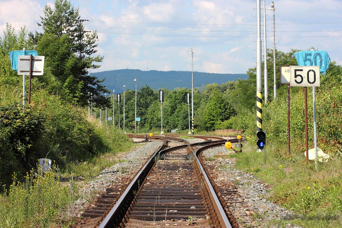 budjovick zhlav smrem do stanice - rychlostnk 50 km/hod