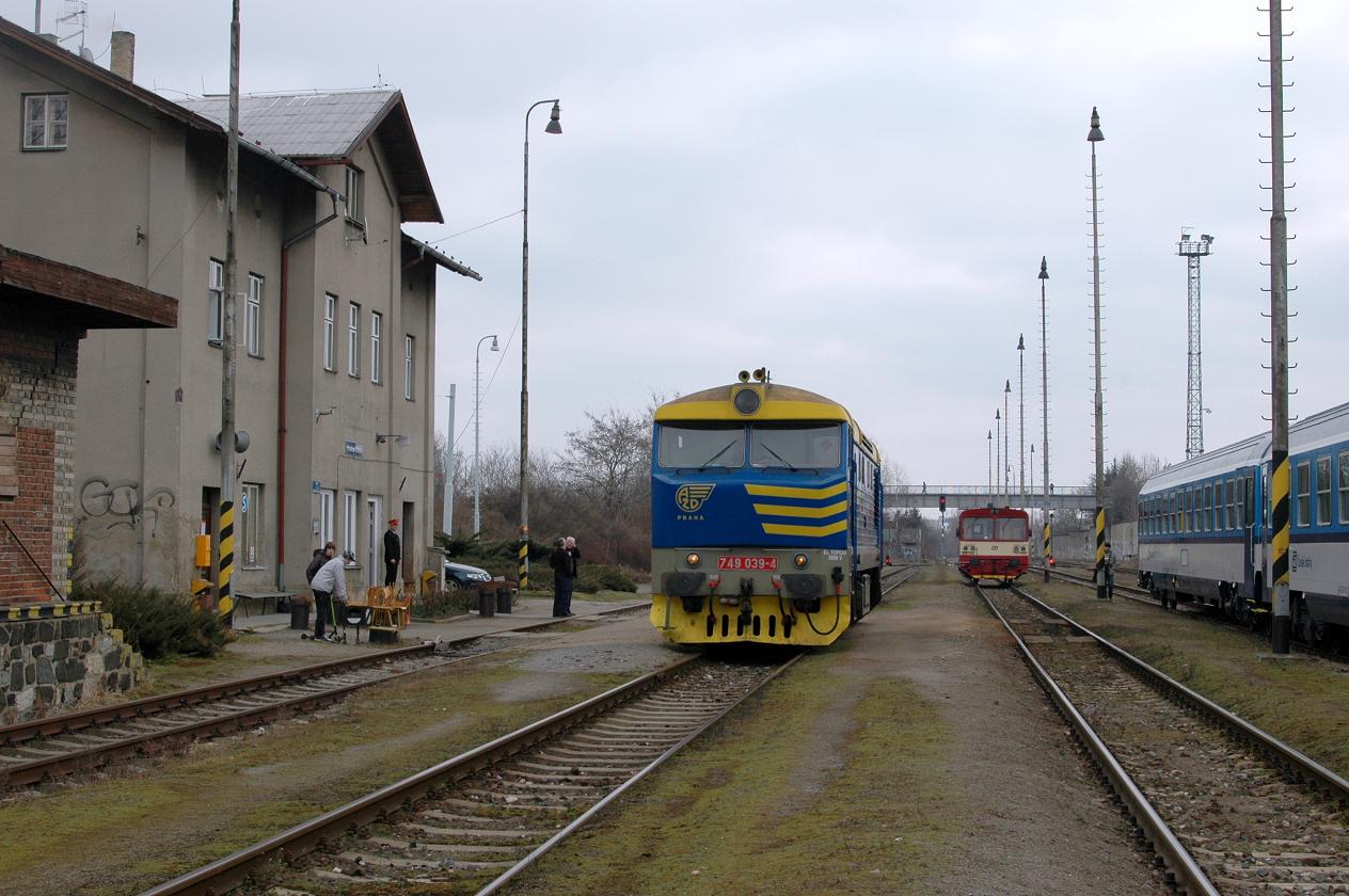 749.039 - Praha Zlin, posun na dopravn kolej - 1.3.2014