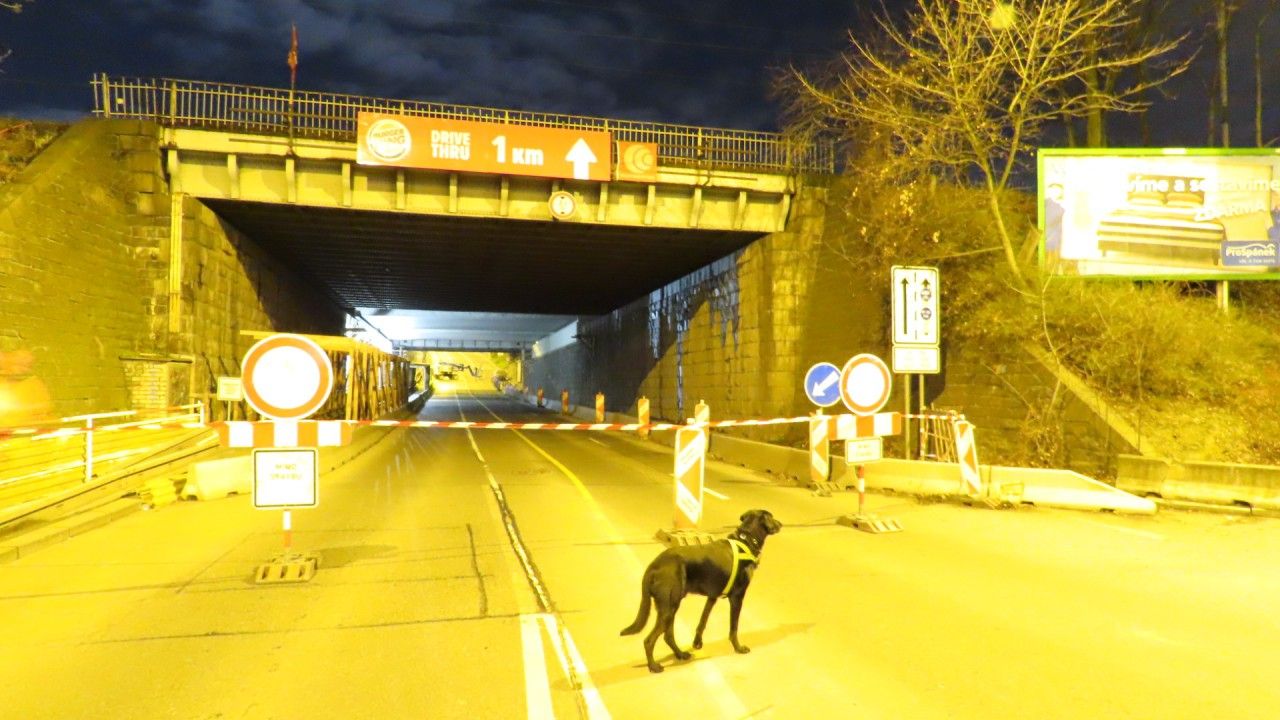 Most Slvia 18.3.2019: uzaveno