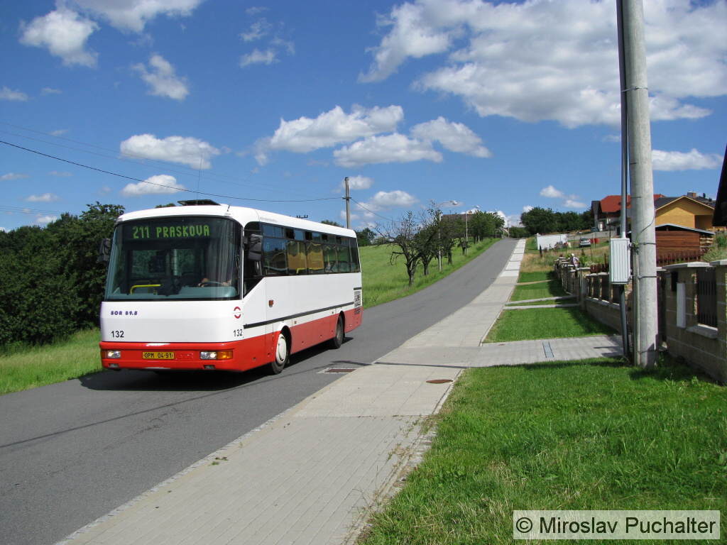 Ev. . 132 (SOR B 9,5) v mstsk sti Opava-Podvihov, ulice Radusk.