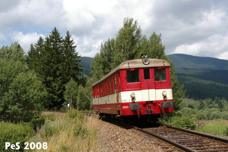 Os 7574 pik - Plattling s motorovm vozem 831117. (jde jen do Albtna)