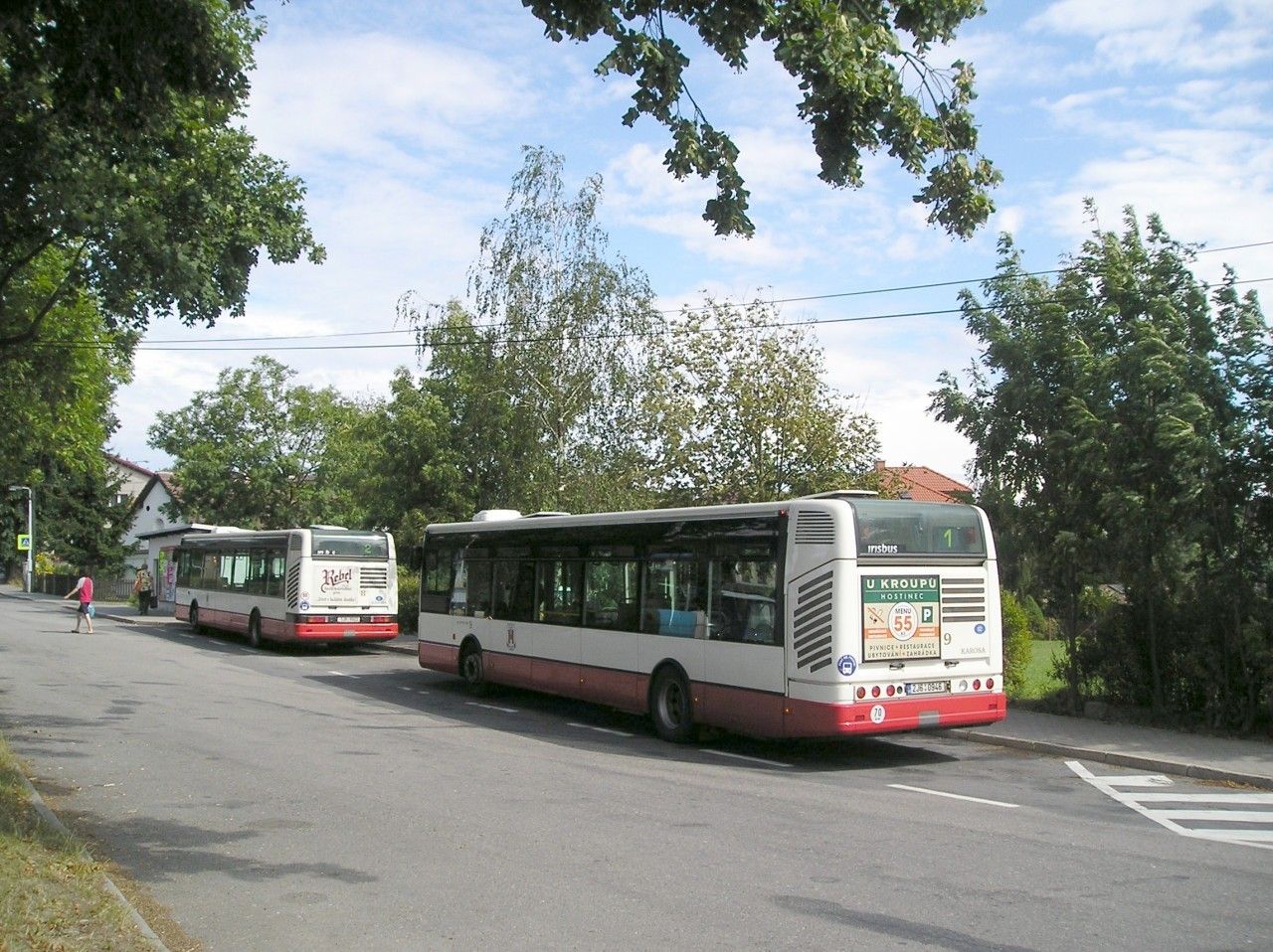 Citybus a Citelis na konen zastvce Perknov.