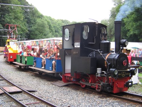 D Dampflok LEO 70 bei der Plauener Parkeisenbahn zu Gast September 2009