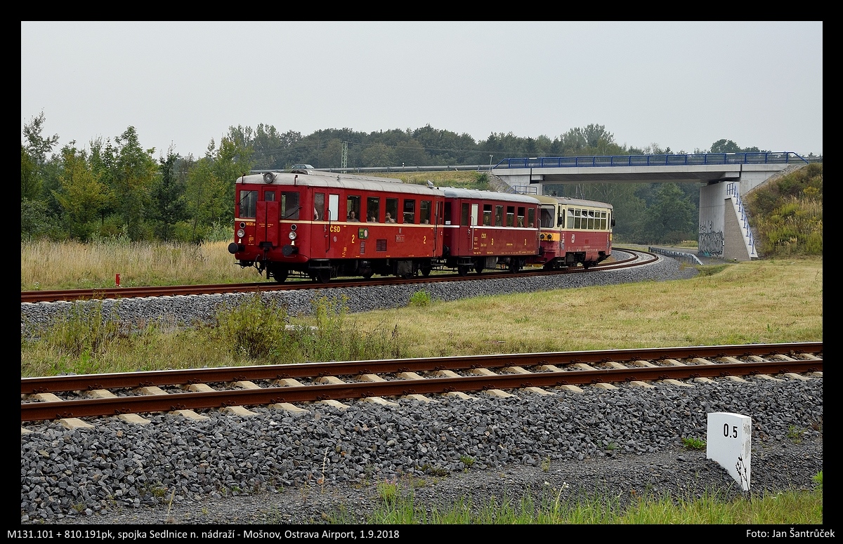 M131.101 + 810.191pk, Sp 11017, Sedlnice n.n. - Monov, Ostrava Airport, 1.9.2018