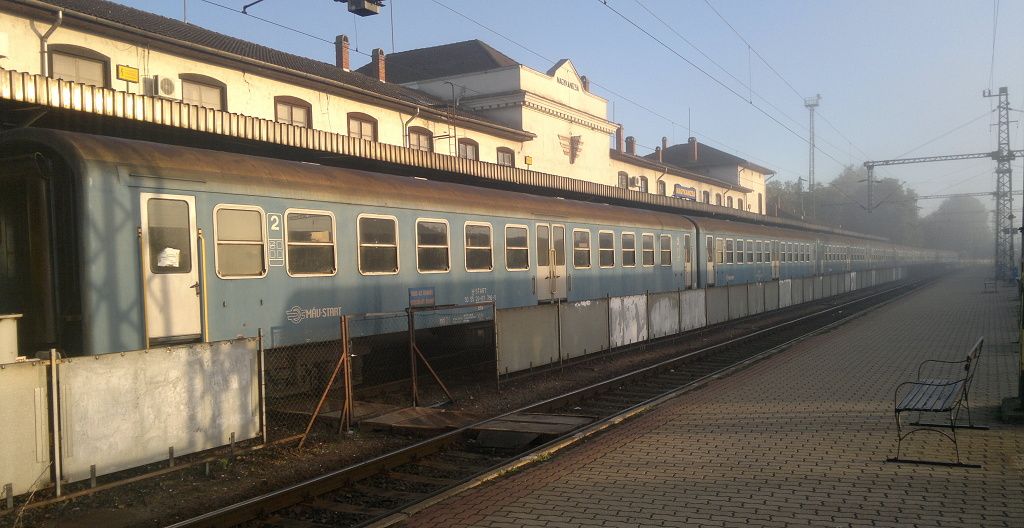 Vymrzl souprava osobnho vlaku Sifok - Nagykanisza