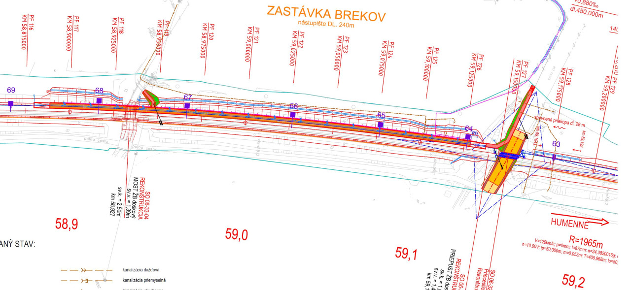 zast. Brekov po elektrifikacii ELBAHU