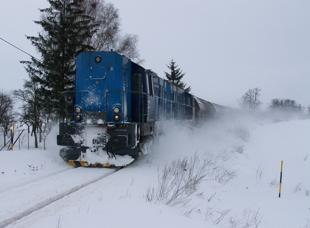 A dnen 15vozov raketa se 742 172+742 427(foto Pavel Valenta 29.1.2010 Blkovice)