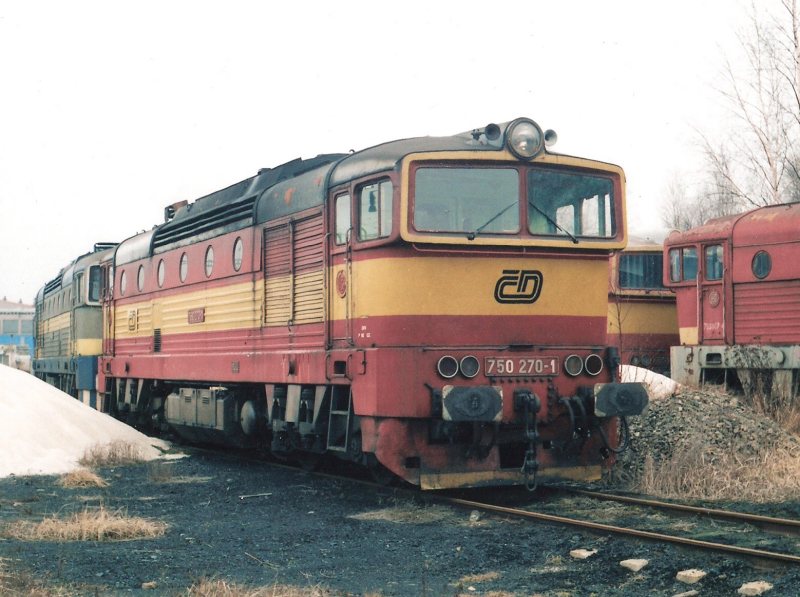 750 270-1, Havlkv Brod, 6. bezna 1997, Foto Ladislav Kroul