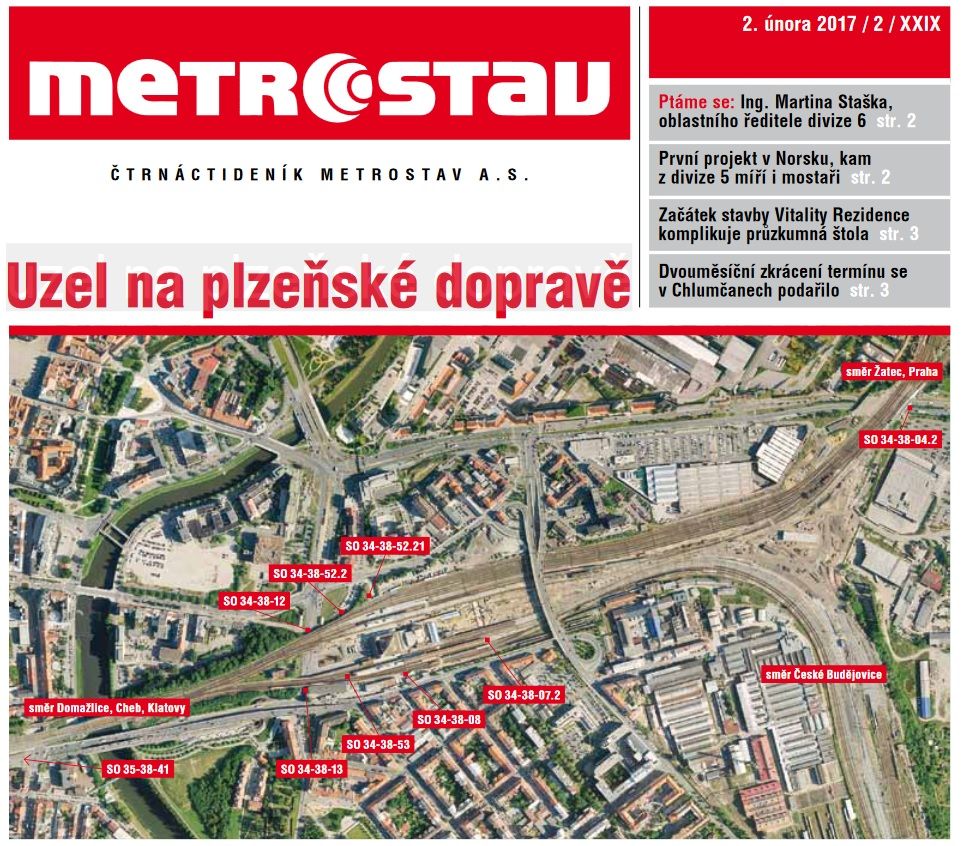 Plze - Noviny Metrostavu 2.2.2017