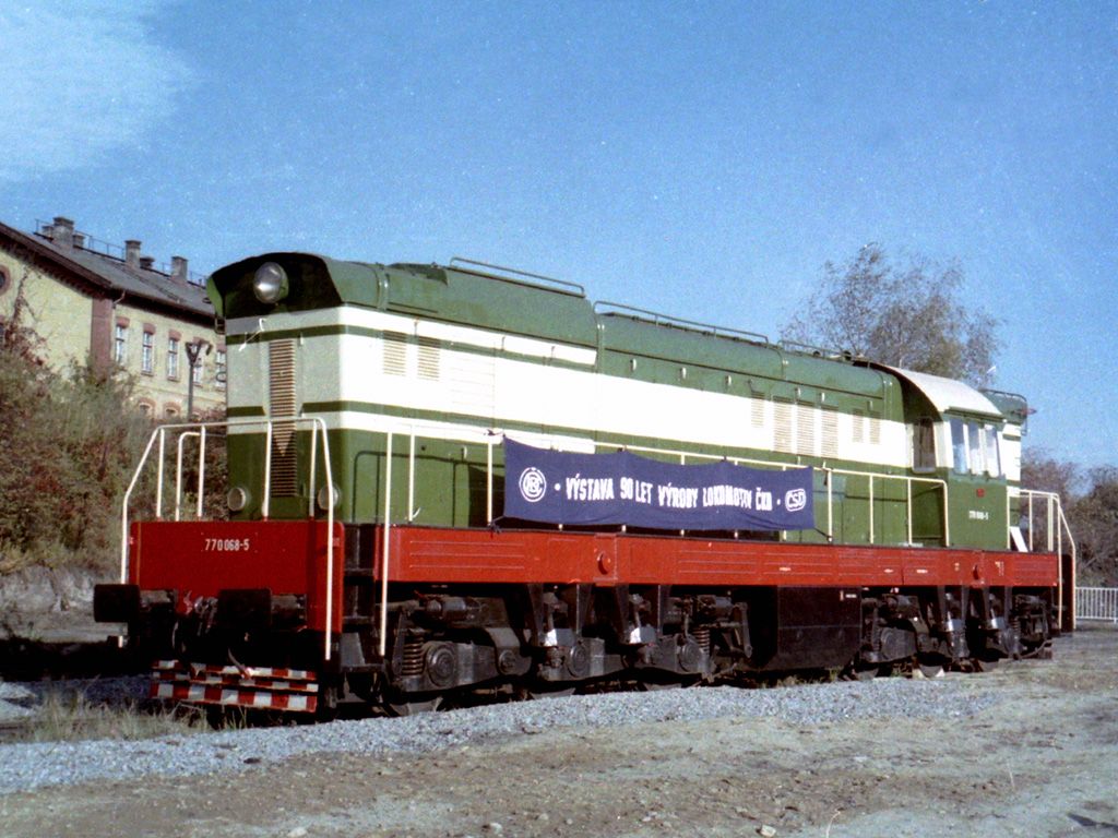 770.068-5 - 24. z 1990 - Praha Bubny (vstava 90. let lokomotiv z KD)