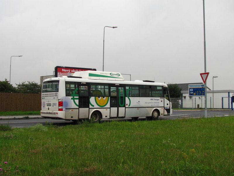 Ekobus City vyjd ze zastvky Tesco