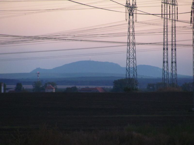 Pohled na masiv Plavy od pejezdu za chrlickm zhlavm st. Sokolnice-Telnice