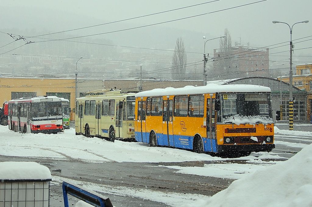 ZL 655, JIH 46, BVA 6267, ZA 227; vozovna DSZO; 7. ledna 2010