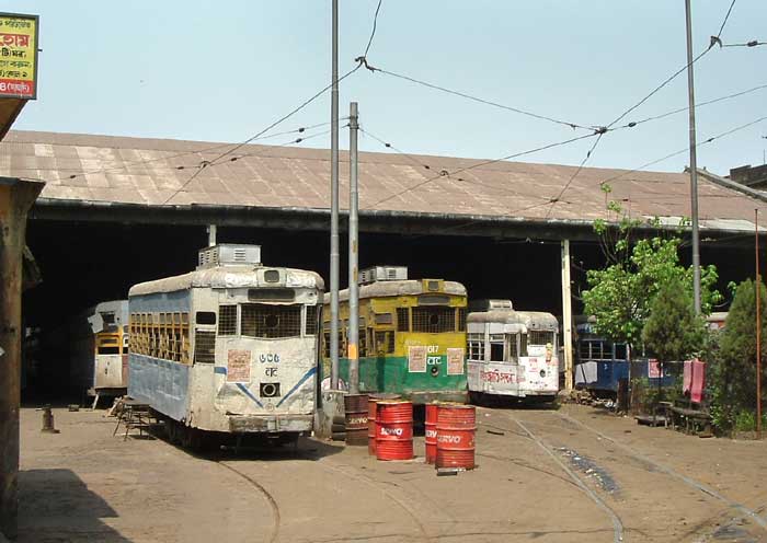 Calcutta tram depot
