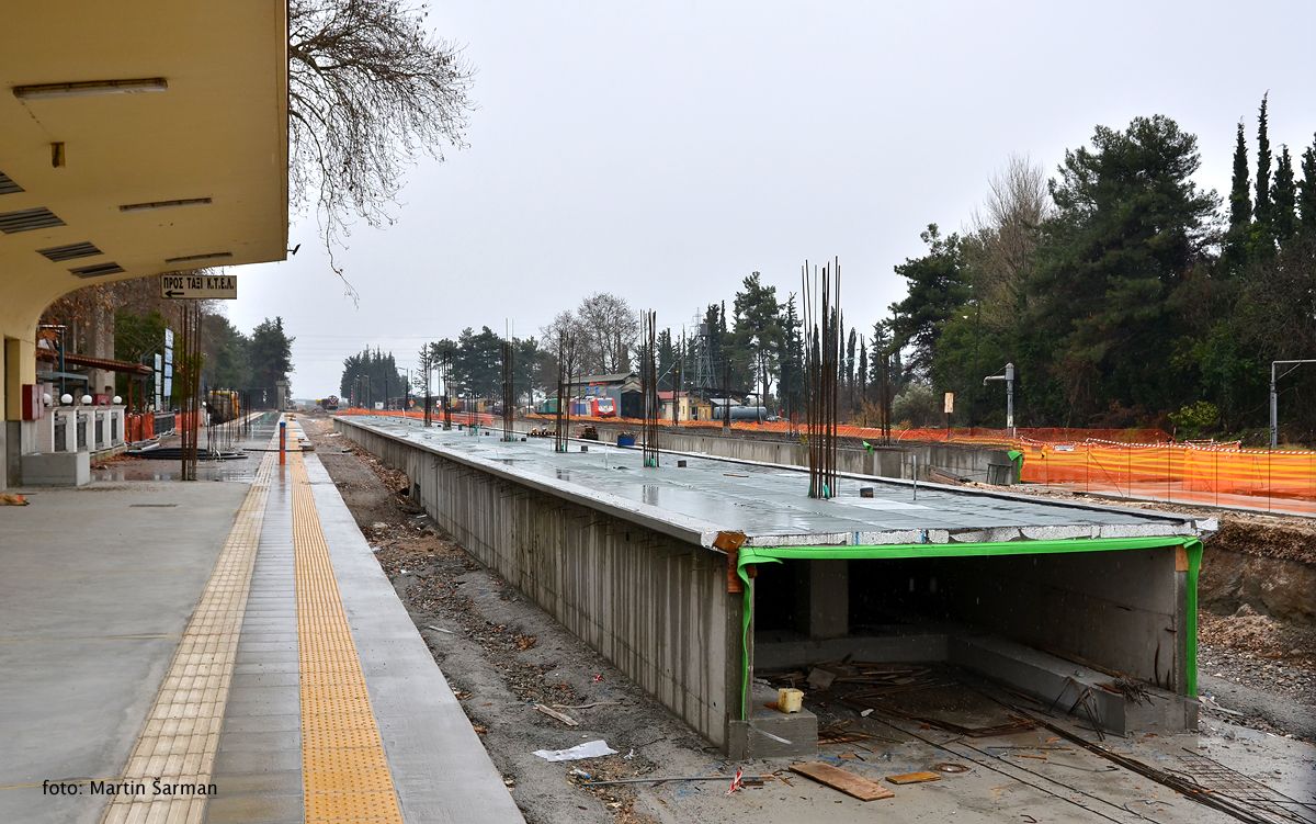 Lieanokladi - rekonstrukce stanice - leden 2017