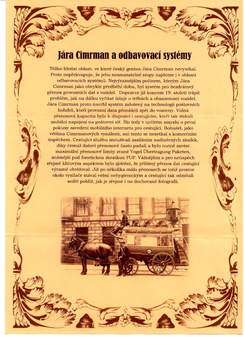 Jra Cimrman - co jsme dosud nevdli