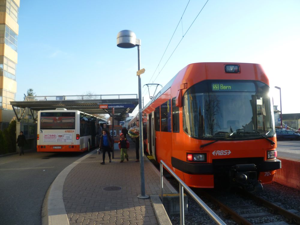 Nejkrat linka S9 na konen Unterzolikofen