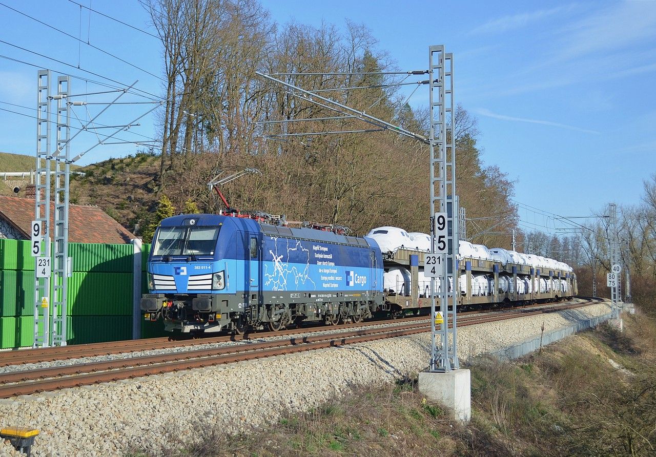 383.011 D Cargo Havlkv Brod - Okrouhlice 1.4.2019