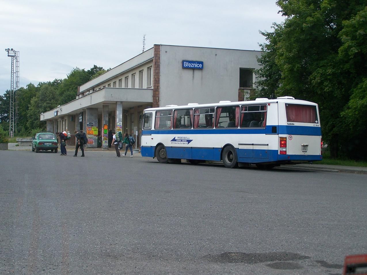 Nhradn doprava v Beznici, autobus na obratu os. 7942 / 7903 - Beznice - 20.7.2012.