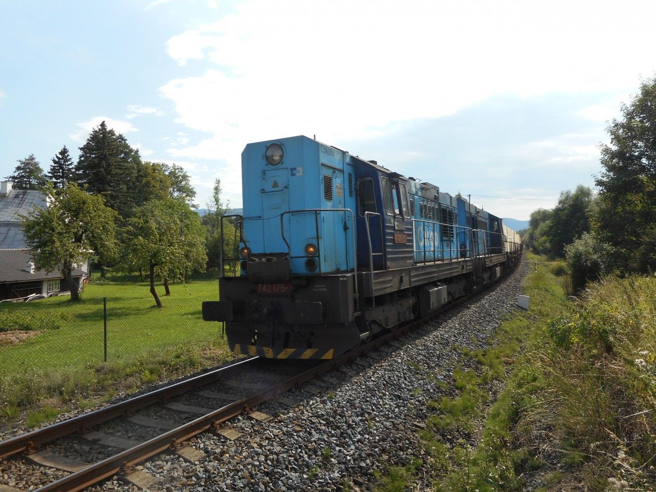 Mn vlak mezi Stte a Ropic zles 3.8.2017