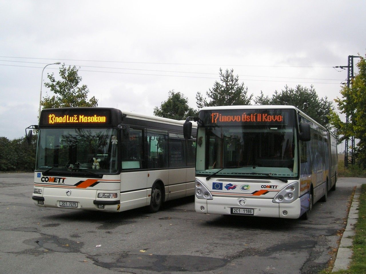 Citybus 18m, 2C1 7275 + Citelis 18m, 2C1 1186, Klokoty, tona, 25.9.2008