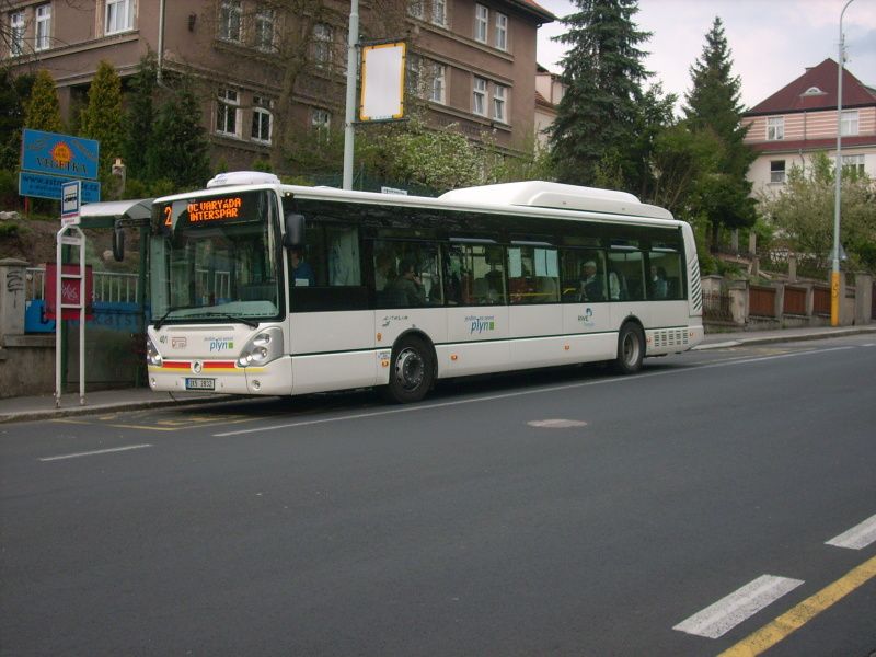 Irisbus Citelis CNG ev..401 stoj na zastvce Nemocnice
