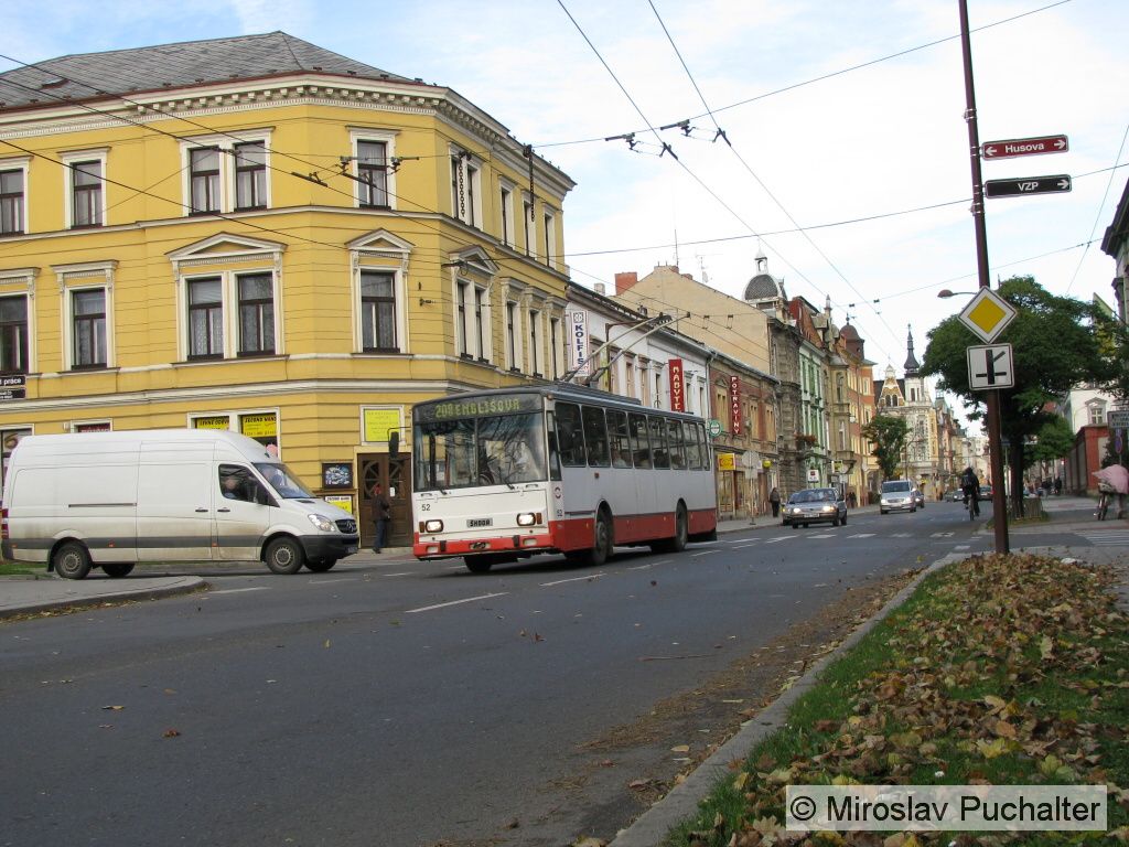 Ev. . 52 (koda 14 Tr R) v ulici Olomouck.