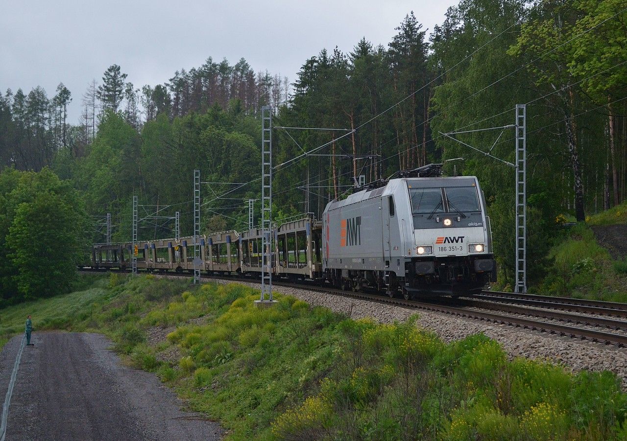 186.351 Akiem - AWT Okrouhlice - Havlkv Brod 28.5.2019