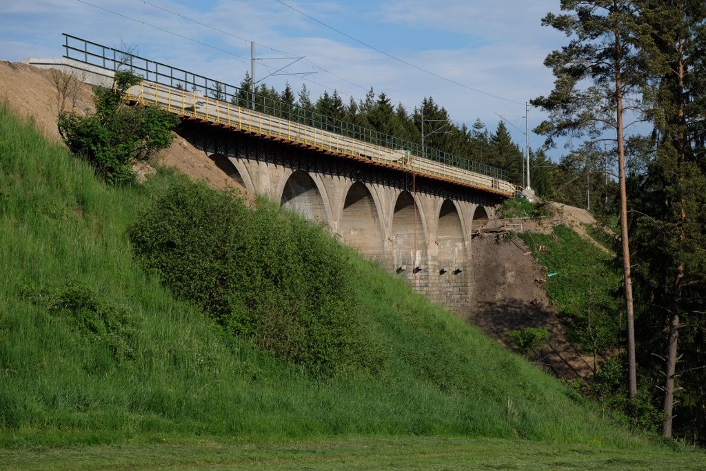Viadukt Babk, pohled smr Brno