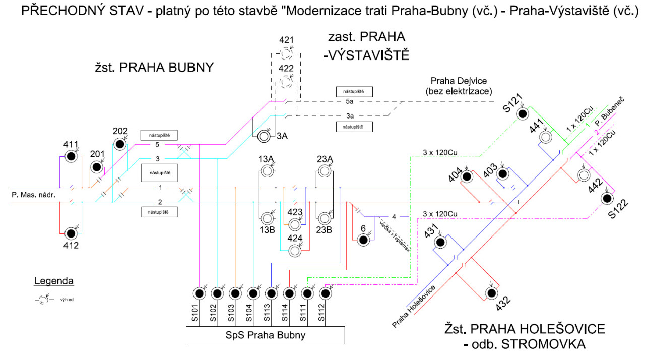 Bubny - Vstavit, TV po stavb