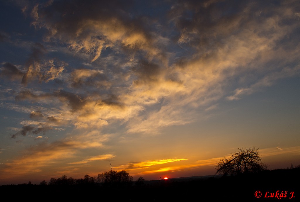 Zpad slunce u Bednrce, 10.3.2014