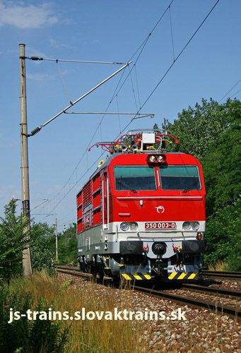 350.003 vykonava TBS na 160 km/hod cez zastavku Reca