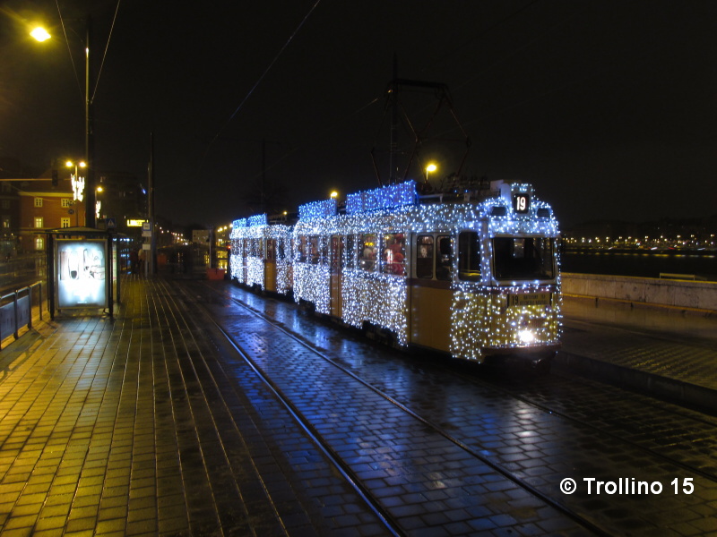 Svteln tramvaj v Budapeti