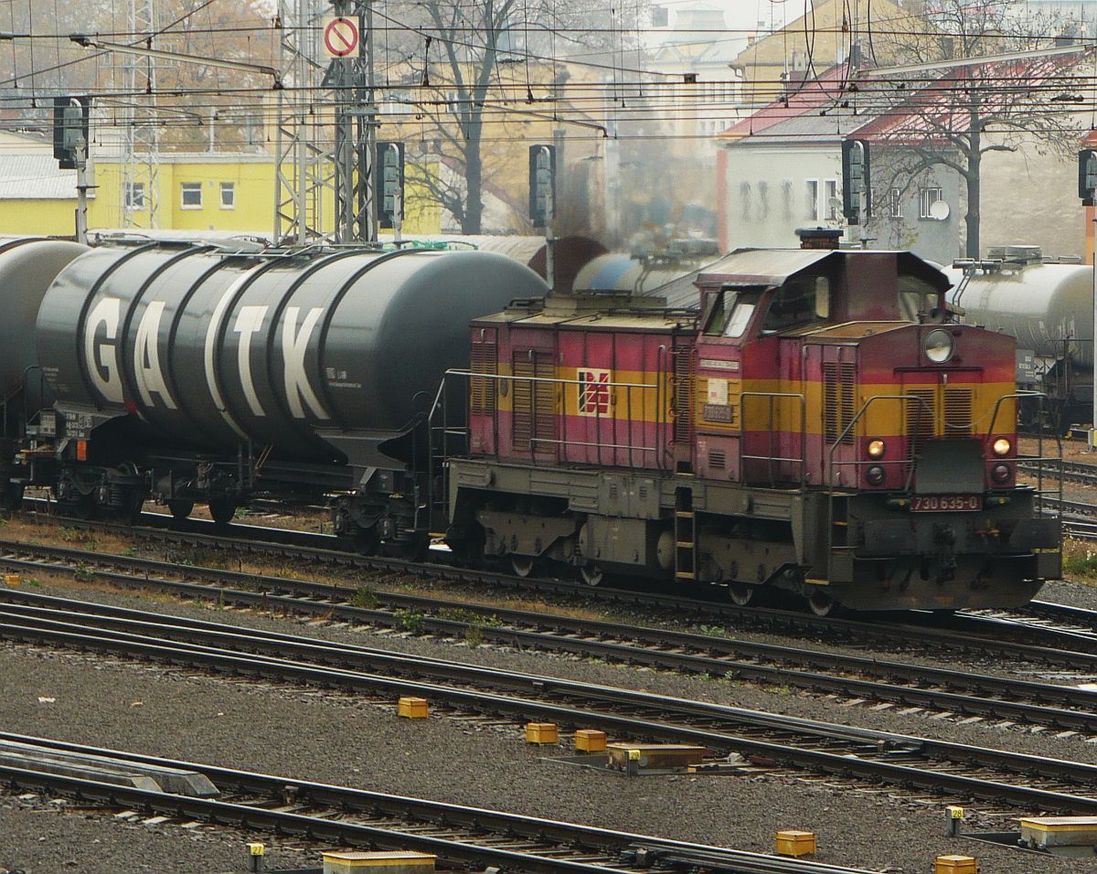 730 635 IDS Cargo, Opava 12.11.2012, odjezd 1 nsl.60980 do Skrochovic