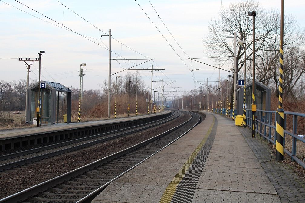 Nstupitn hrana u 1. traov koleje; pohled smr Ostrava