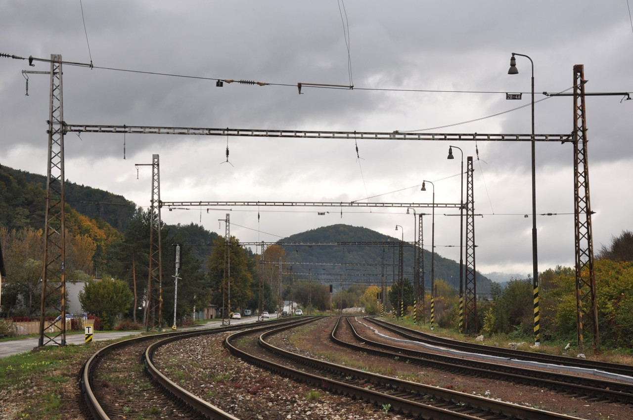 Strovsk koleje 1, 2 ,4a, 4b se zneplatnnmi nvstidly, u bez trolej