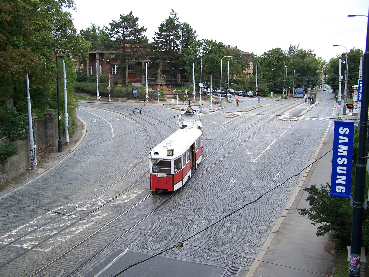 Historick linka . 91 stoup k praskmu hradu - Chotkovy sady - 15.9.2012.