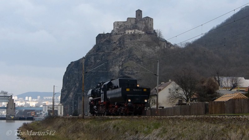 Dampfzug nach Litomice, 19.3.2016