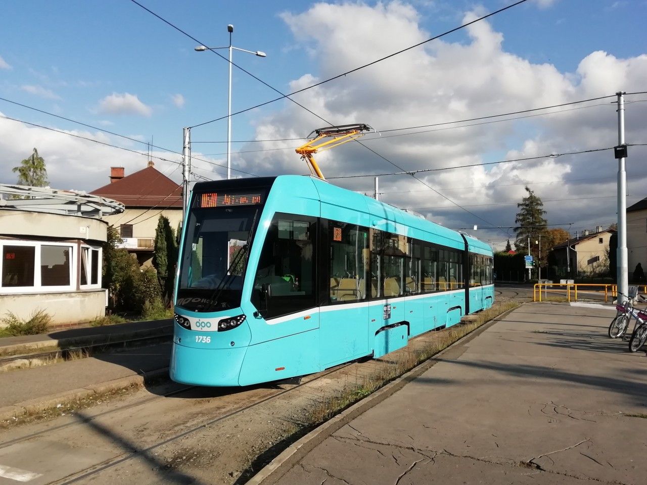 Prvn den provozu vozu Stadler Tango NF2 #1736 na kurzu 7/4