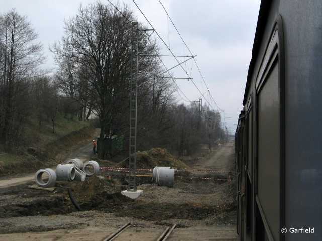 Vytrhan kolej mezi Bystic a Jablunkovem