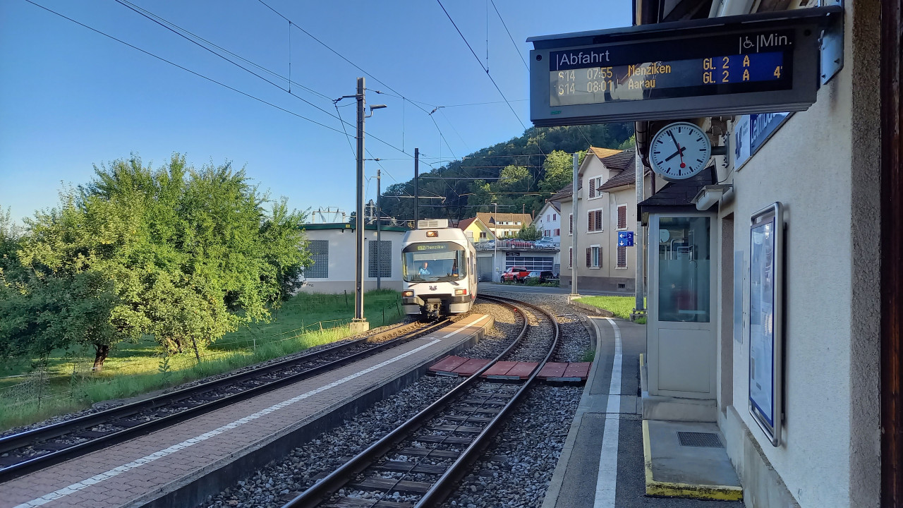 Leimbach na trati z Aarau do Menziken