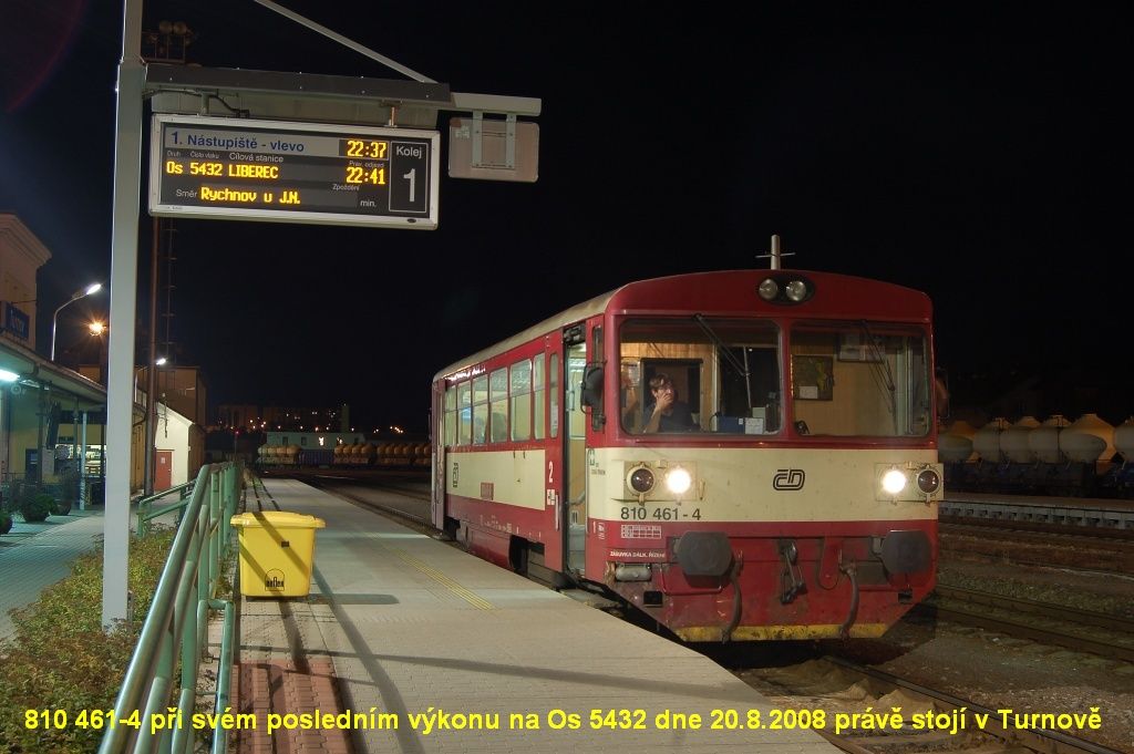 810.461 na svm poslednm vkonu, Turnov, Os5432, 20.8.2008 (foto: Vla Musil)