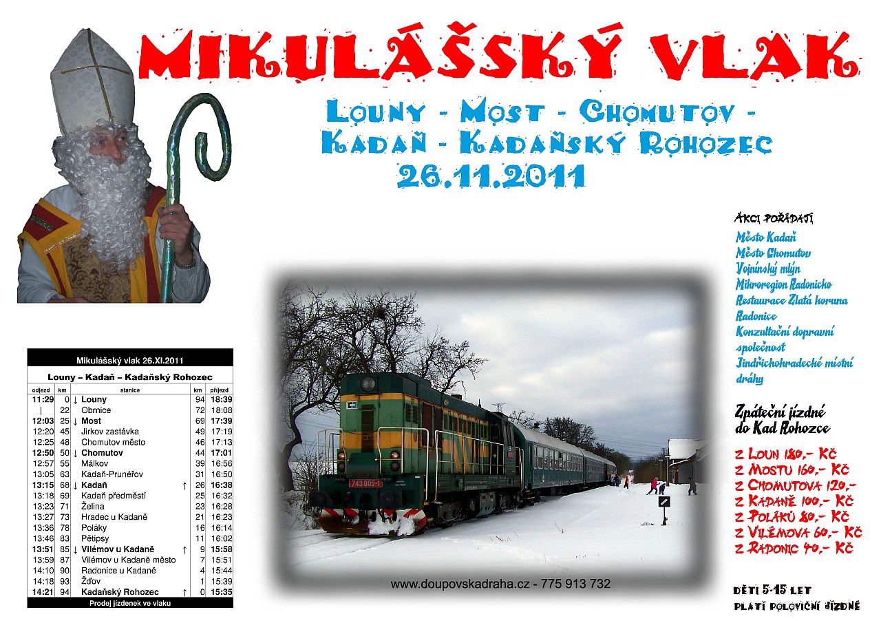 Mikulsk vlak do Kadaskho Rohozce = 26.11.2011