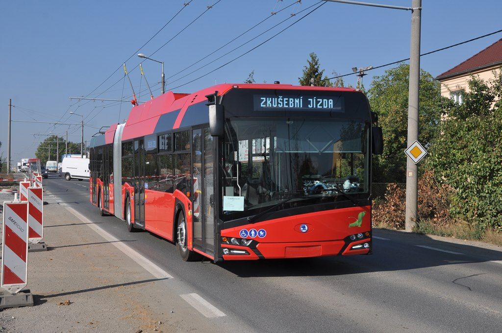 Trolejbus 27 Tr pro esk Budjovice. Plze, Domalick, 18.9.2018